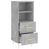Kommode Lize 34,5x34x90 cm, Betongrau (Holz)