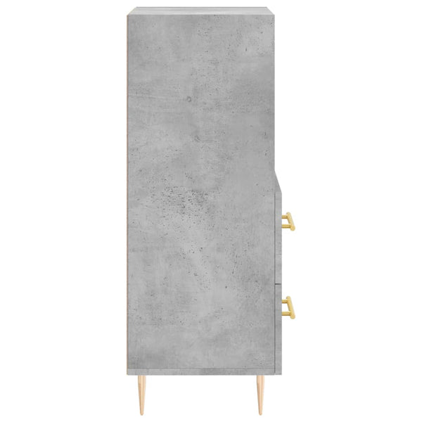 Kommode Lize 34,5x34x90 cm, Betongrau (Holz)