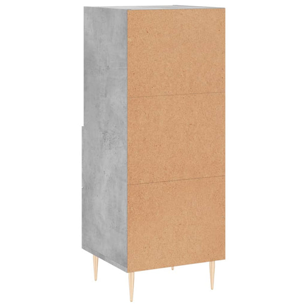 Kommode Lize 34,5x34x90 cm, Betongrau (Holz)