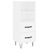 Weißes Sideboard Biri 34,5x34x90cm (Holz)