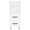 Weißes Sideboard Biri 34,5x34x90cm (Holz)