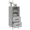 Betongraue Kommode Biri 34,5x34x90cm (Holz)