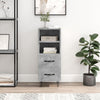 Betongraue Kommode Biri 34,5x34x90cm (Holz)
