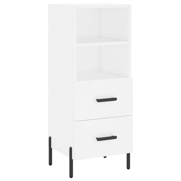 Weißes Sideboard Lixica 34,5x34x90cm (Holz)