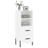 Weißes Sideboard Lixica 34,5x34x90cm (Holz)