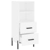 Weißes Sideboard Lixica 34,5x34x90cm (Holz)