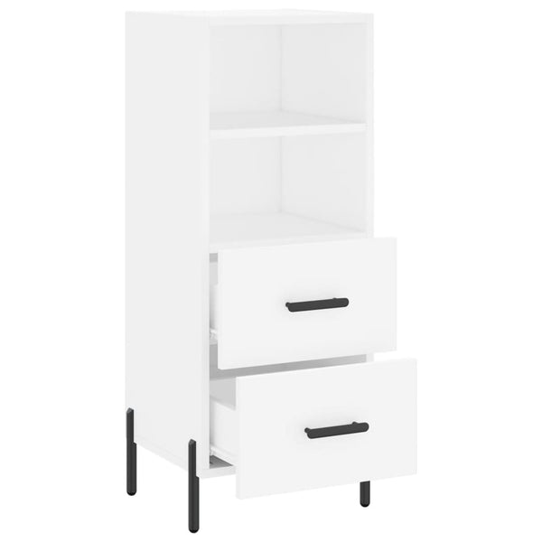 Weißes Sideboard Lixica 34,5x34x90cm (Holz)