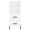 Weißes Sideboard Lixica 34,5x34x90cm (Holz)