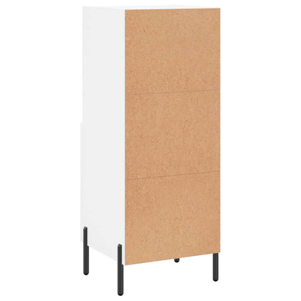 Weißes Sideboard Lixica 34,5x34x90cm (Holz)