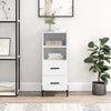 Weißes Sideboard Lixica 34,5x34x90cm (Holz)