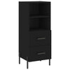 Schwarzes Sideboard Lixica 34,5x34x90cm (Holz)