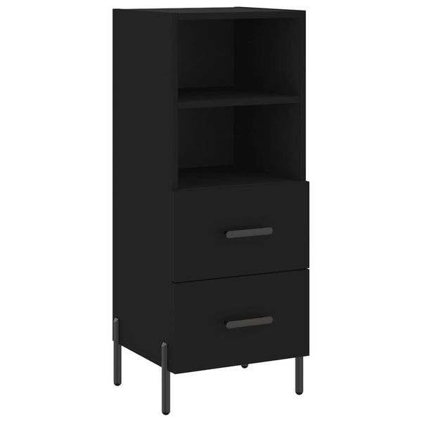 Schwarzes Sideboard Lixica 34,5x34x90cm (Holz)