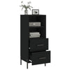 Schwarzes Sideboard Lixica 34,5x34x90cm (Holz)