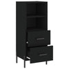 Schwarzes Sideboard Lixica 34,5x34x90cm (Holz)