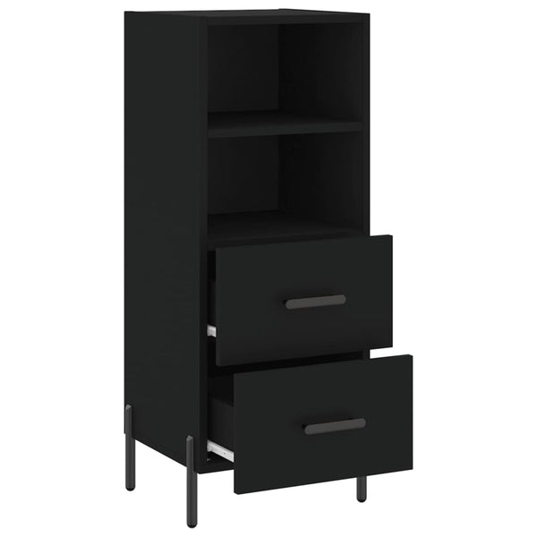 Schwarzes Sideboard Lixica 34,5x34x90cm (Holz)