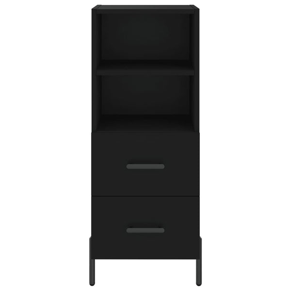 Schwarzes Sideboard Lixica 34,5x34x90cm (Holz)
