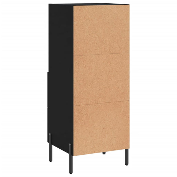 Schwarzes Sideboard Lixica 34,5x34x90cm (Holz)