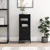 Schwarzes Sideboard Lixica 34,5x34x90cm (Holz)