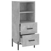 Betongraues Sideboard Lixica 34,5x34x90cm (Holz)