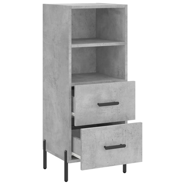Betongraues Sideboard Lixica 34,5x34x90cm (Holz)