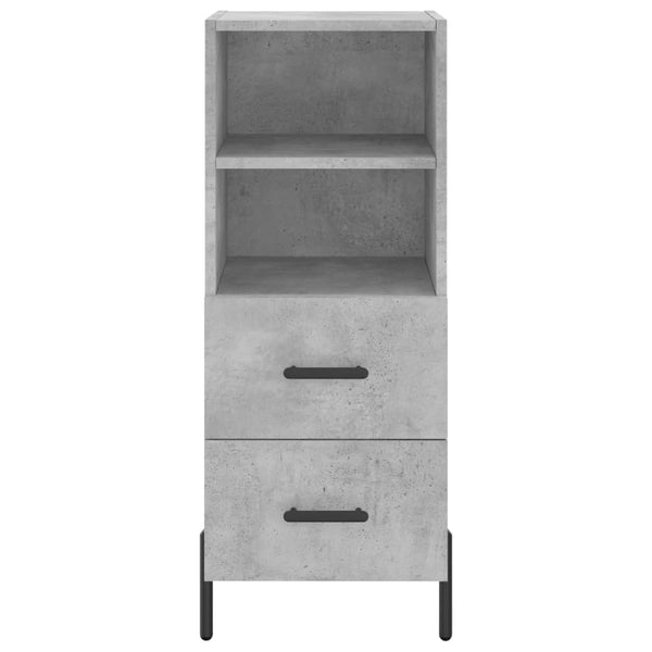 Betongraues Sideboard Lixica 34,5x34x90cm (Holz)