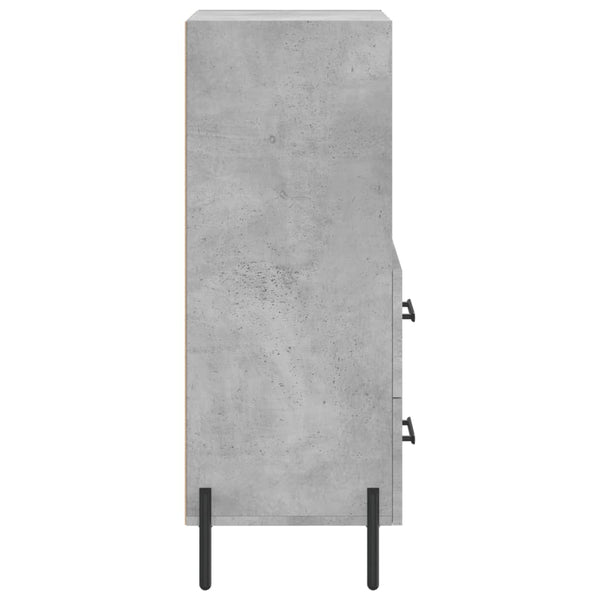 Betongraues Sideboard Lixica 34,5x34x90cm (Holz)