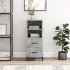 Betongraues Sideboard Lixica 34,5x34x90cm (Holz)