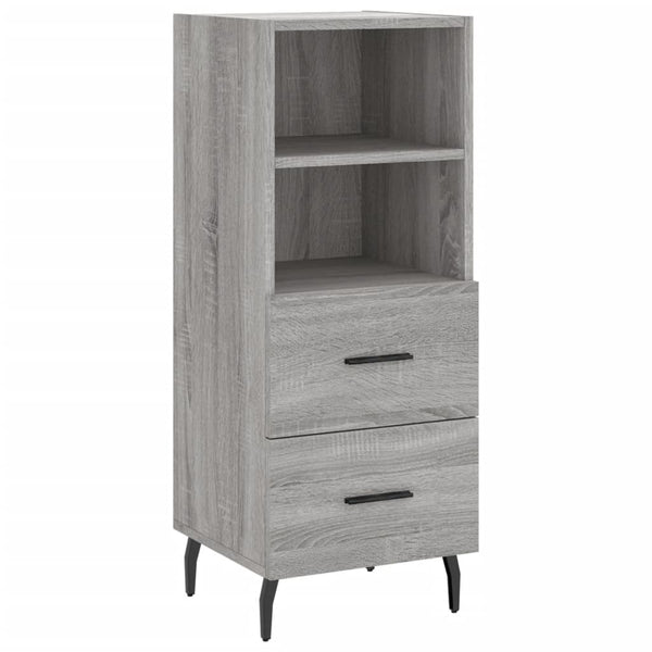 Graues Sideboard Logotheti 34,5x34x90cm (Holz)