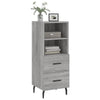 Graues Sideboard Logotheti 34,5x34x90cm (Holz)