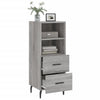 Graues Sideboard Logotheti 34,5x34x90cm (Holz)