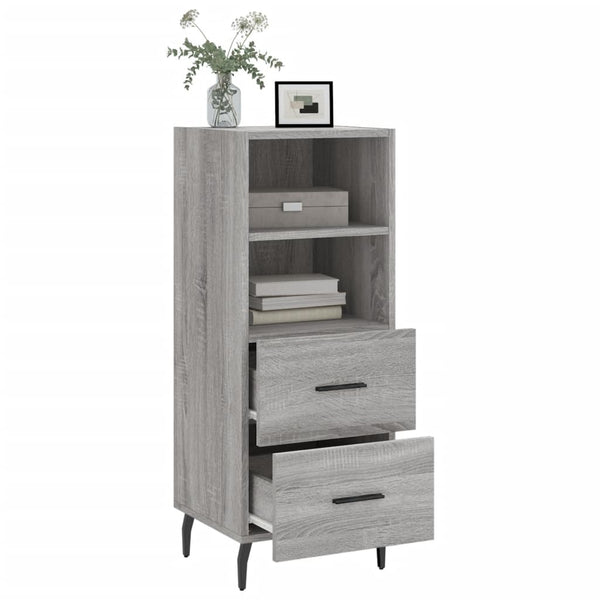Graues Sideboard Logotheti 34,5x34x90cm (Holz)