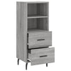 Graues Sideboard Logotheti 34,5x34x90cm (Holz)