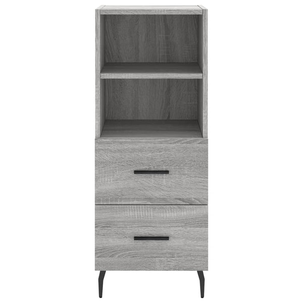 Graues Sideboard Logotheti 34,5x34x90cm (Holz)