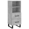 Sideboard Martita betongrau 34,5x34x90cm (Holz)