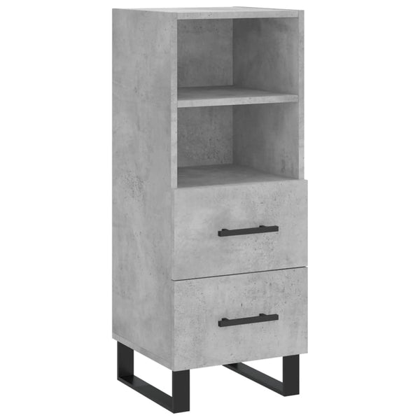 Sideboard Martita betongrau 34,5x34x90cm (Holz)