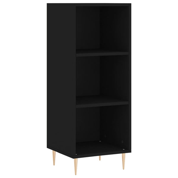 Schwarzes Sideboard Ilian 34,5x32,5x90cm (Holz)