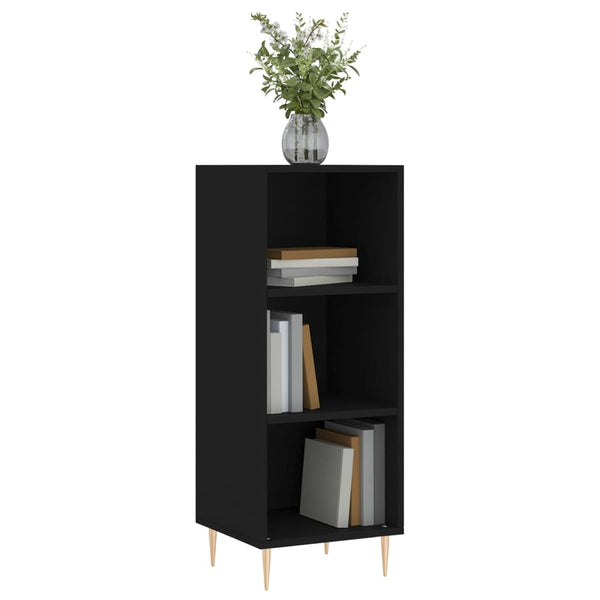 Schwarzes Sideboard Ilian 34,5x32,5x90cm (Holz)
