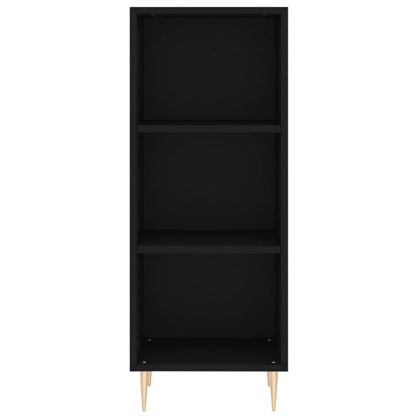 Schwarzes Sideboard Ilian 34,5x32,5x90cm (Holz)