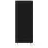 Schwarzes Sideboard Ilian 34,5x32,5x90cm (Holz)