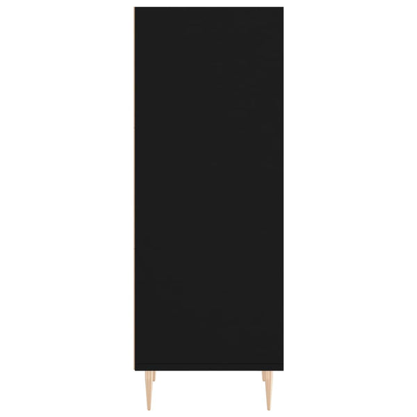 Schwarzes Sideboard Ilian 34,5x32,5x90cm (Holz)