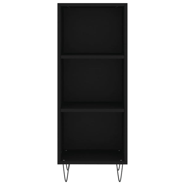 Schwarze Kommode Serghiu 34,5x32,5x90cm (Holz)