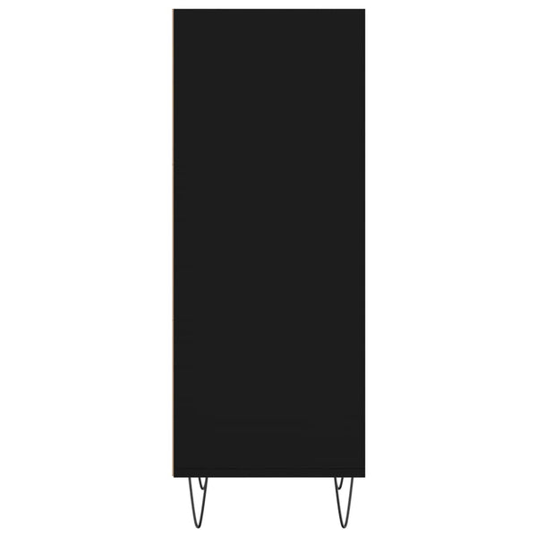 Schwarze Kommode Serghiu 34,5x32,5x90cm (Holz)