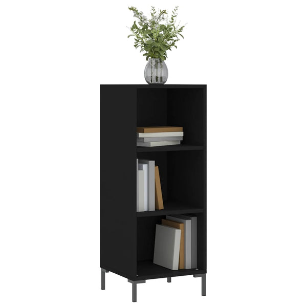 Schwarzer Konsolentisch Stelus 34,5x32,5x90cm (Holz)