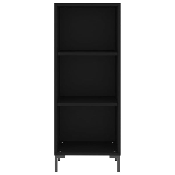 Schwarzer Konsolentisch Stelus 34,5x32,5x90cm (Holz)