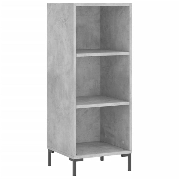 Betongraues Sideboard Stelus 34,5x32,5x90cm (Holz)