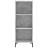 Betongraues Sideboard Stelus 34,5x32,5x90cm (Holz)
