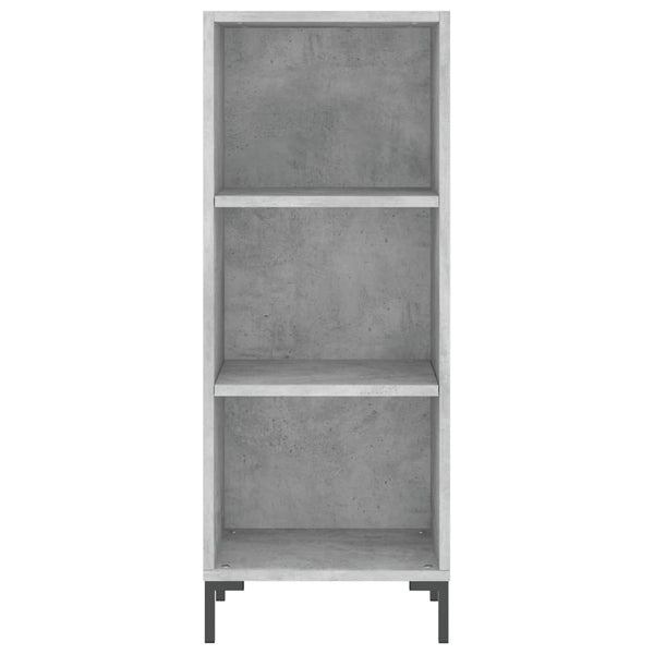 Betongraues Sideboard Stelus 34,5x32,5x90cm (Holz)