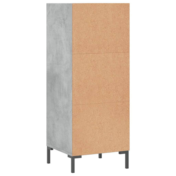 Betongraues Sideboard Stelus 34,5x32,5x90cm (Holz)