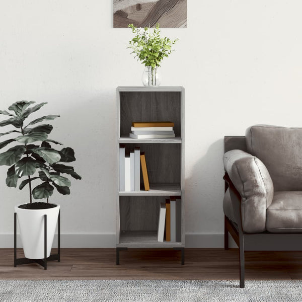Graues Sideboard Stelus 34,5x32,5x90cm (Holz)