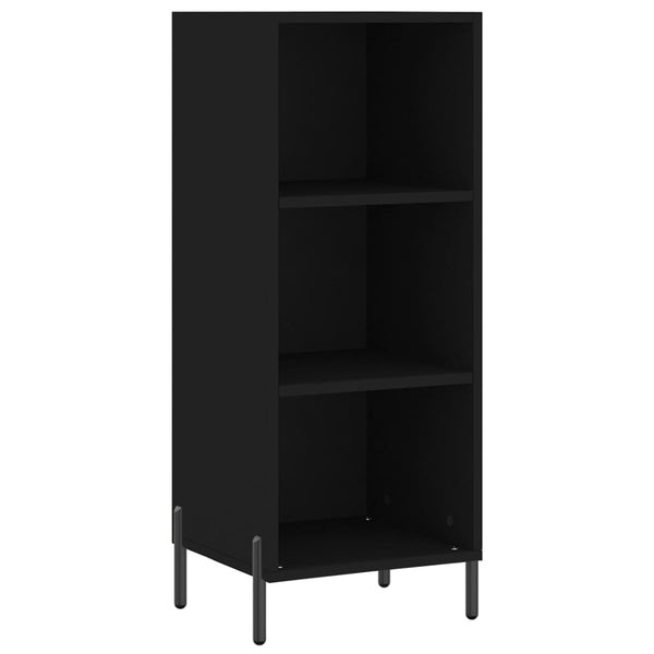 Schwarzes Sideboard Tressie 34,5x32,5x90cm (Holz)